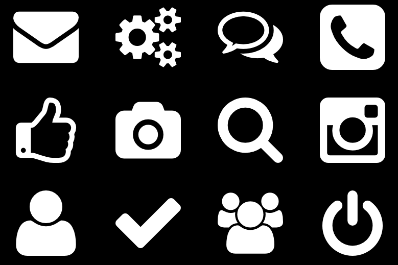 Glyph icons mix